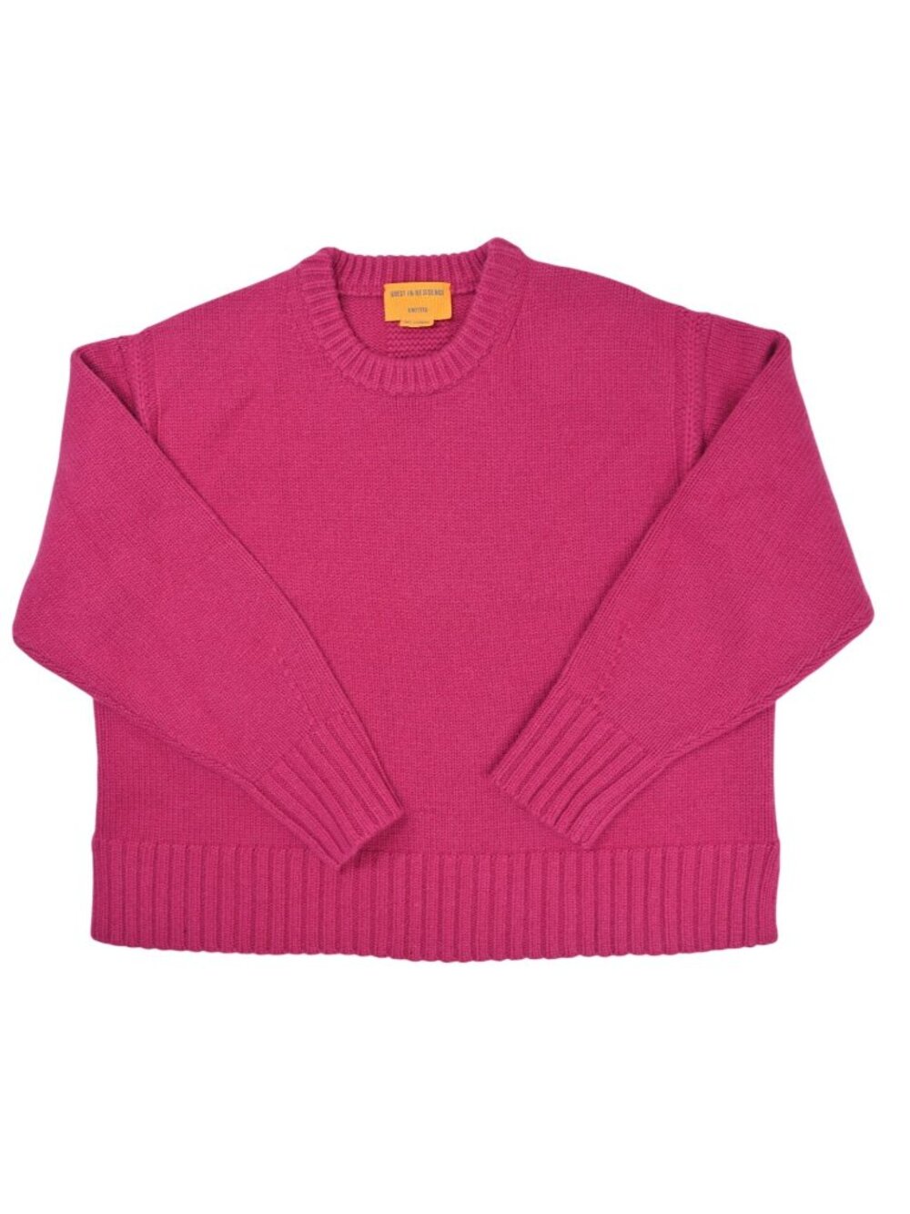Guest in Residence Cozy Crew Sweater in Magenta